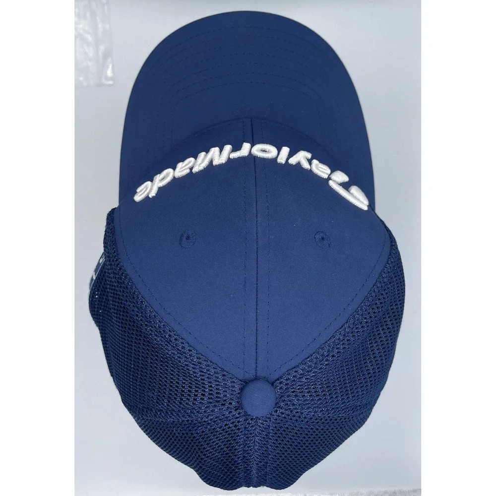 TaylorMade Tour Cage 23 Navy‎ Blue Mesh Back Headwear Fitted Men's S/M NWOT New
